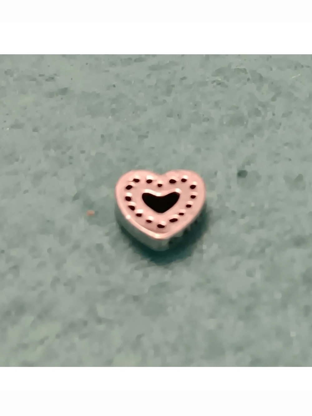 Pandora Sparkling Heart Petite Floating Locket Charm – Sterling Silver – EUC - Picture 6 of 9